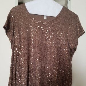Dress Barn Sequin Top